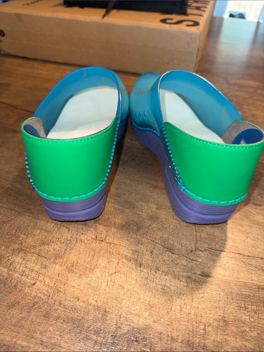 Dansko Blue Professional Nursing Clogs Slip Resistant Size 38 - Picture 5 of 6